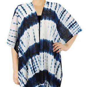 Tye Dye Print Stretch Kimono "Striped"